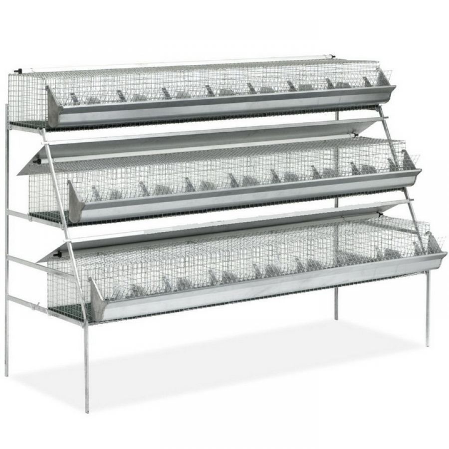 Клетка для кроликов 208 см трехъярусная