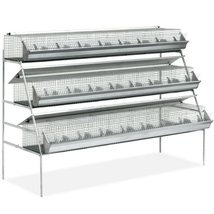 Клетка для кроликов 208 см трехъярусная